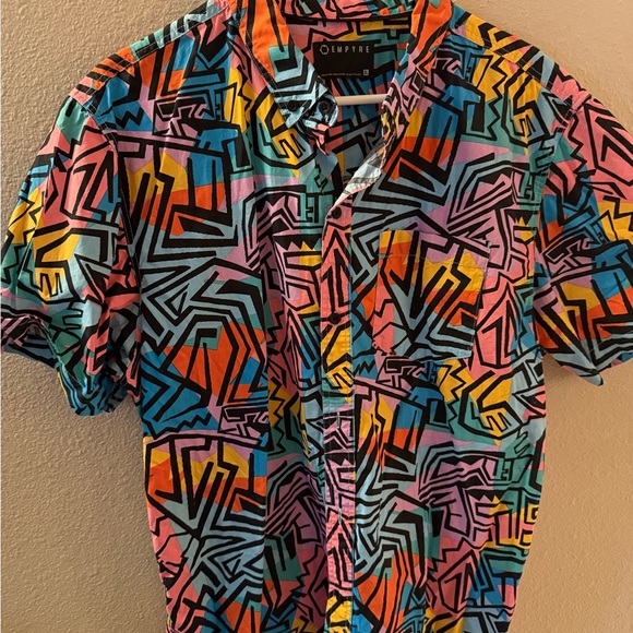 Empyre Other - Empyre Vibrant Geometric Men's Shirt